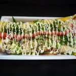 谷中 いか焼 やきや - めんたいねぎマヨ(明太子とネギ、マヨネーズのコラボが最高の味です。)贅沢なひと品です！