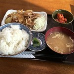 串揚 宜しく - 豚しょうが焼き定食（780円）