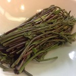 味工房　楽楽 新宿店 - アケビの新芽なんだそうで。はじめて見た