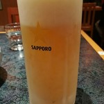 そば処丸松 - キンキンの生ビール　480円