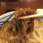 丸亀製麺 - 肉たまあんかけには肉たっぷり