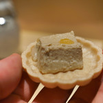 銀座 しのはら - フォアグラ最中