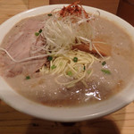 麺屋 極鶏 - 鶏だく 大盛 煮玉子