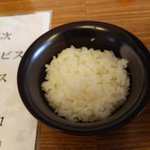 麺屋 銀次 - 半小ライス（ランチタイム無料）（2016.11）