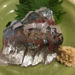 焼き鳥 てつ屋 - あじ刺し。