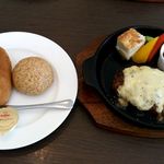 ボンジュール - 2016.11.07（月）ハンバーグランチ：チーズ