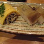 吉野鯗 - チラシ俵と季節の押し寿司のアップ(2016.08)