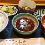 Iwase - ランチメニュー・上天麩羅定食の基本セット部分