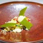 レストランディファランス - マイクロトマト 苺 エストラゴン ショコラ