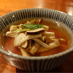 よろにく - 2016/10_松茸＆シルクロースの出汁茶漬け