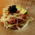 よろにく - 2016/10_神戸田村のカメノコ＆ほぐし松茸＆キャビア