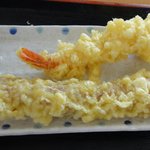 本格手打うどん はゆか - ちくわ天＆えび天