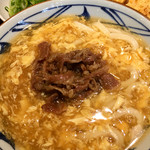 丸亀製麺 - 肉たまあん(並)(2016.11.現在)