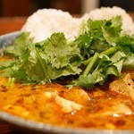 北新地　林家 - スパンキー麻婆カレー&チキンキーマちょいがけ+パクチー