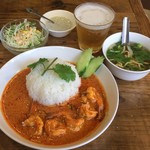 バンコック ポニー食堂 - あっさりスープ50円と
      ミニミニビール100円追加