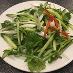 故郷羊肉串店 - 東北野菜サラダ (食べログクーポンで無料サービス)