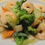 華都飯店 - 芝海老とブロッコリーの炒め