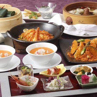 旬の食材を活かした中華コース