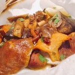 横浜馬車道 旬の肉料理イタリアン オステリア・アウストロ - 2016.10.  カイワリと信州天然キノコの紙包み焼き カルトッチョ