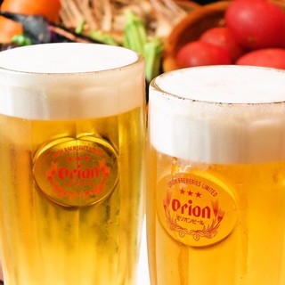 All-you-can-drink course (for drinks only) 2,500 yen! Orion beer, awamori, and awamori cocktails are also available.