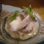 ふぐ料理無風 - 鯵の山芋あえ