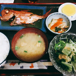 ごはんや 晴ちゃん - 金目鯛の煮付け６００円。相変わらず美味いなぁごちそうさま