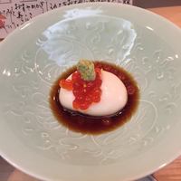 祇園おかだ - 胡麻豆腐イクラ醤油漬けかけ