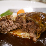 58598023 - ハンバーグランチ160g + ゴーダチーズ