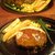 ザ・ハンバーグ - 料理写真:手前、モッツァレラチーズハンバーグ　奥、和風おろしハンバーグ