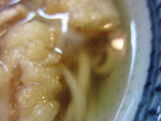 麺工房なか - ごぼ天のアップ