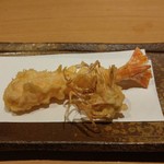 いち太 - 大分産天然車海老の天麩羅
      