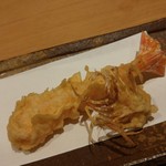 いち太 - 大分産天然車海老の天麩羅
      