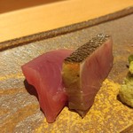 いち太 - メジマグロの赤身とトロ 
      