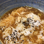 Komoro Soba - 締めのご飯投入＆天ぷら衣入れ。カオスがうまし。