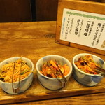 塩梅 - 漬物三種類