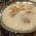 Kusuen - 水炊き（冷たいスープは煮凝り状態になってます）