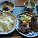 Gyuutan To Wagyuu Yaki Aoba - ランチ：牛たんと和牛焼きランチ