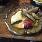 能登半島  郷土料理の宿 さんなみ - 漬物とすっぱい梅干