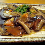 鮮魚旬菜 魚福 - カレイの唐揚げの野菜あんかけです