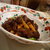 御田町 桃の木 - 料理写真:⑦和牛肉の中華風リブステーキと桃の豆鼓ソース炒め。