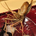 銀座 しのはら - 2016霜月（活ボタン海老の頭を焼いた物：エバンゲリオン）