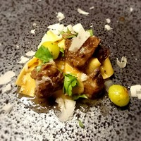 TACUBO - 『田くぼ牛と銀杏の手打ちパッパルデッレ』田くぼ牛がホロホロと柔らか
