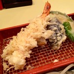 海老天の仕上がりはさすが