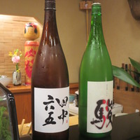 寿司 もり田 - この日は2種類の日本酒をいただいて