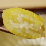 緒方 - 柚子の飯蒸しの中にはもち米がね