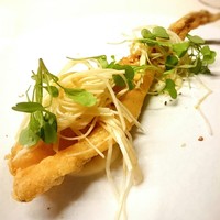 TACUBO - 『穴子のフリットと根セロリのピューレ』サクサク食感が堪りません