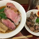 燃えよ麺助 - 鴨だしそば☆チャーシュー丼