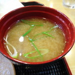 喫茶シーファイブ - みそ汁（おにぎりセット）