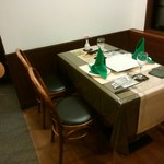 フレンチ洋食ささぶね - 今回利用させていただいた席　h28.11.10撮影