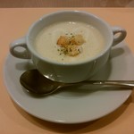 ポタージュスープ（夏季エビシソワーズ）h28.11.10撮影